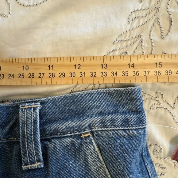 Vintage Y2K Purple Heart Cargo Carpenter Denim Shorts Women's Size 7/8 Blue - Picture 6 of 10